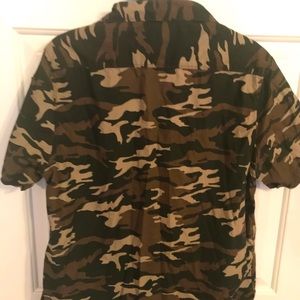 Men Camouflage Shirt Slimfit